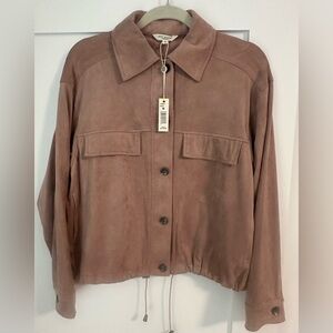 Max Studio faux Suede Jacket in Mauve NEW!